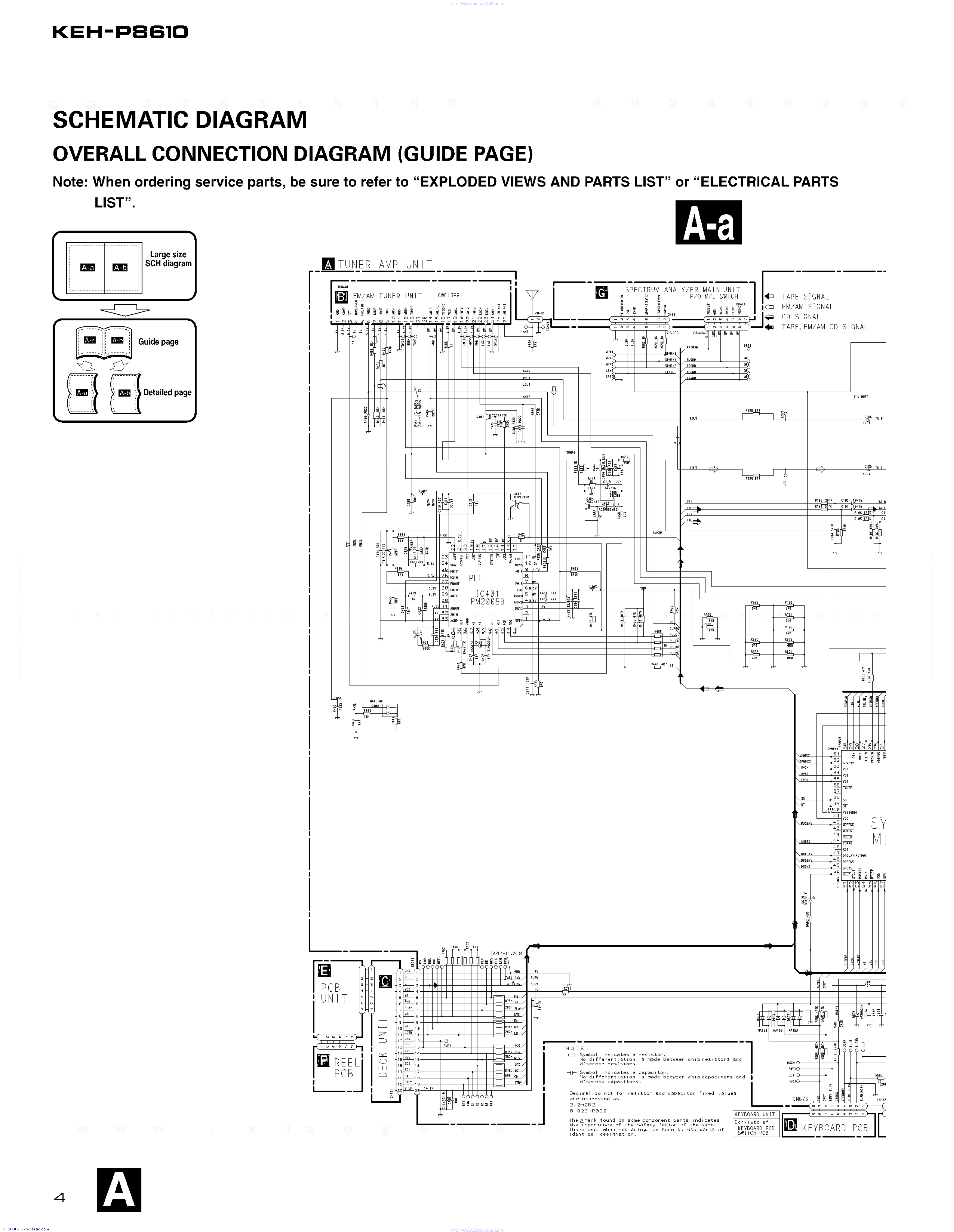 先锋PIONEER KEH-P8610音响电路图-3 先锋PIONEER KEH-P8610音响电路图-3