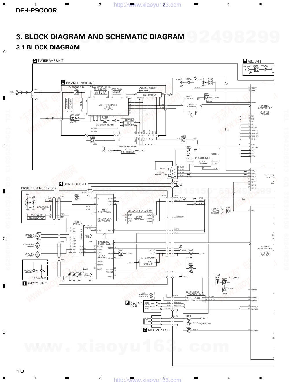 先锋PIONEER DEH-P9000REW电路图-9