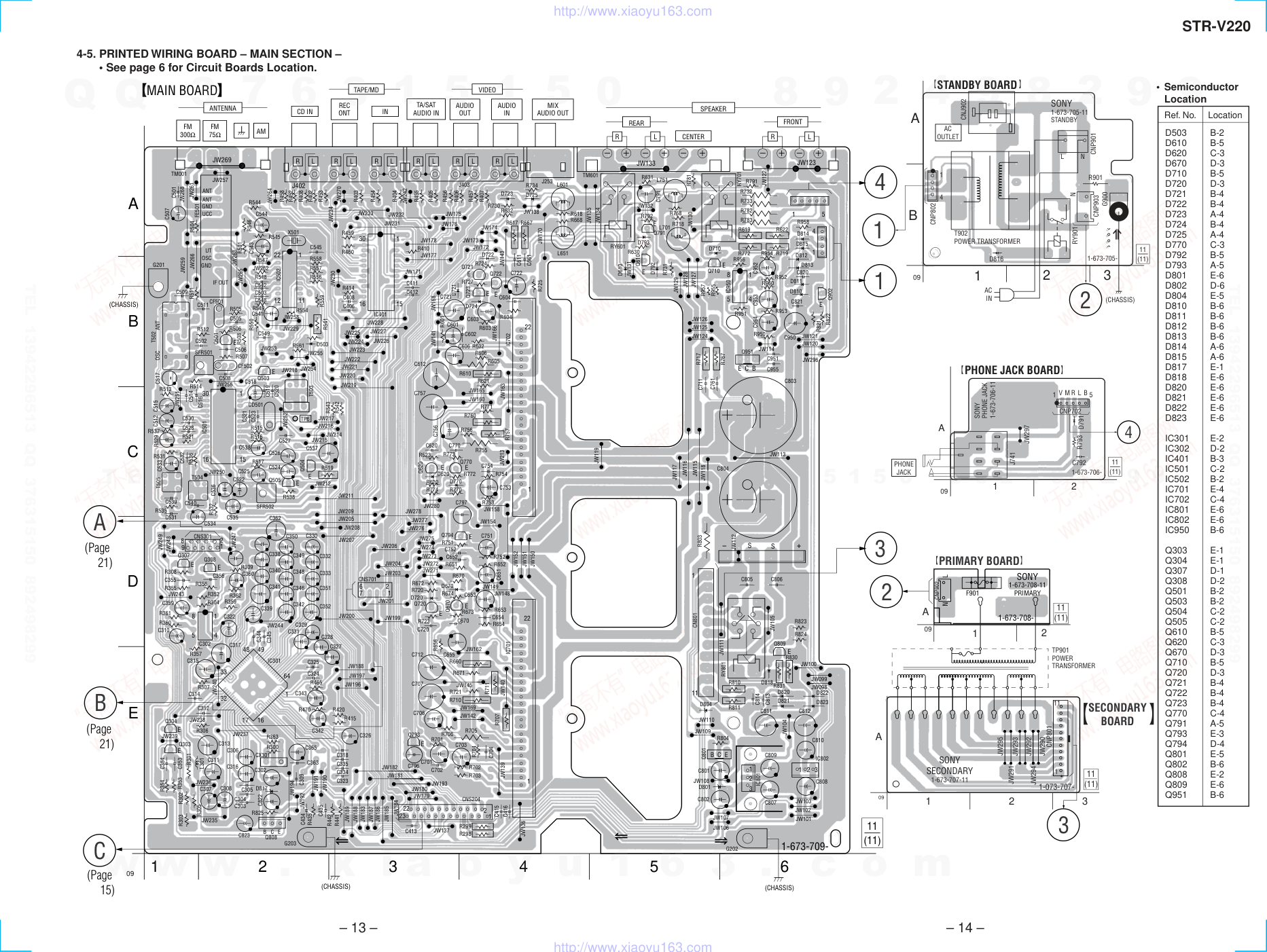 索尼SONY STR-V220音响电路原理图-8