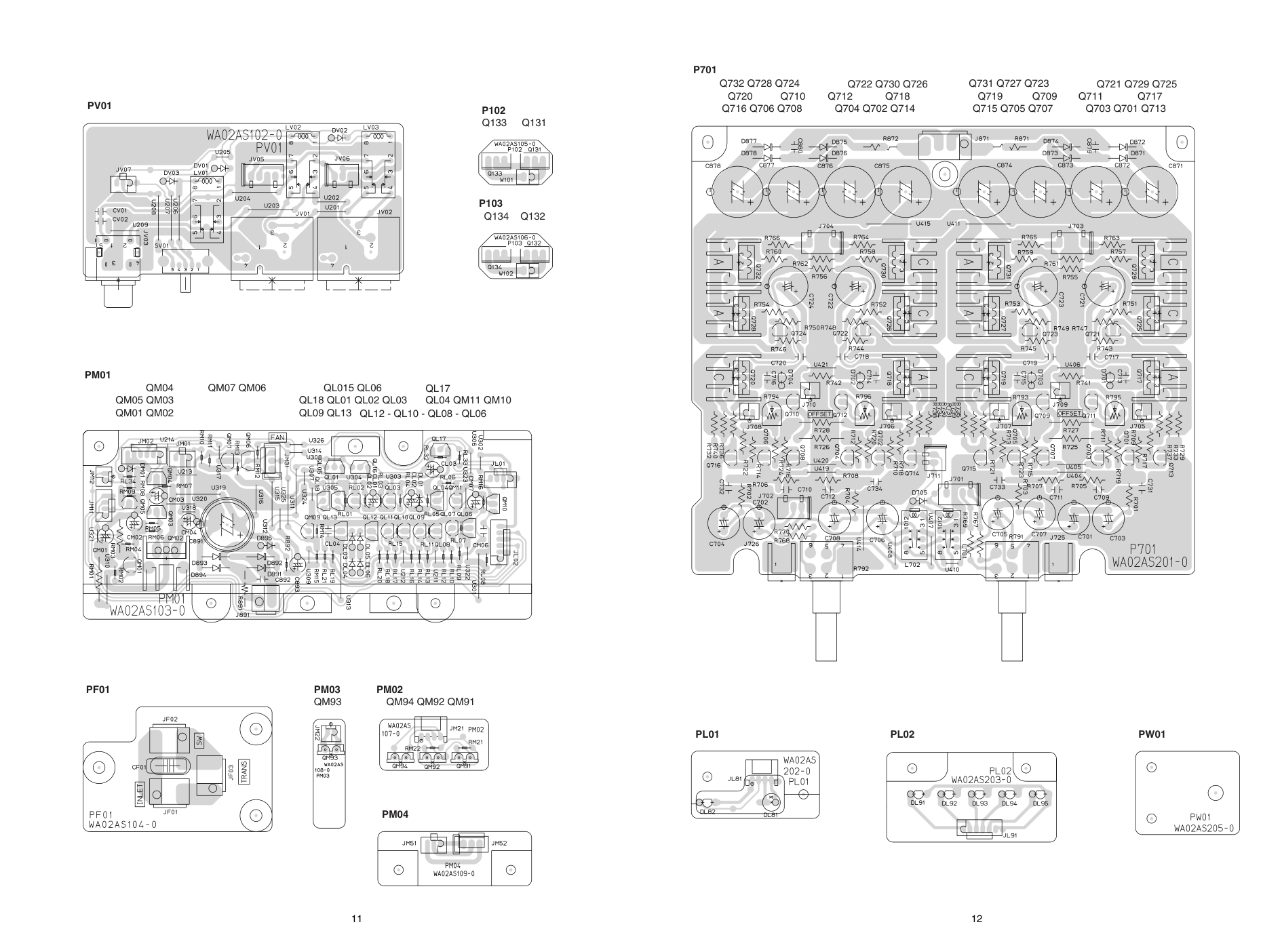 马兰士MARANTZ PA02F1S音响电路图-8 马兰士MARANTZ PA02F1S音响电路图-8