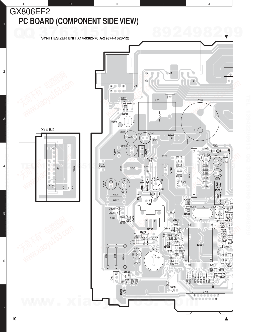 建伍KENWOOD GX-608EF2 CD播放机电路图-9