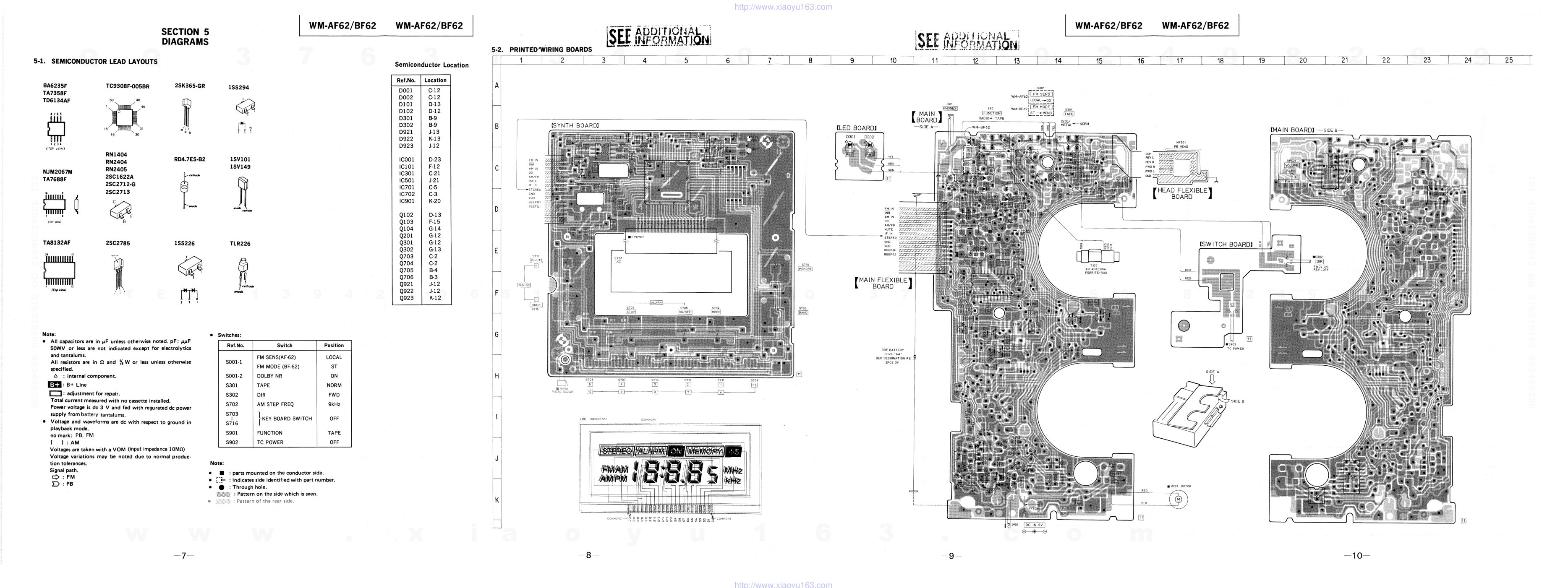 索尼SONY WM-BF62电路图-6 索尼SONY WM-BF62电路图-6