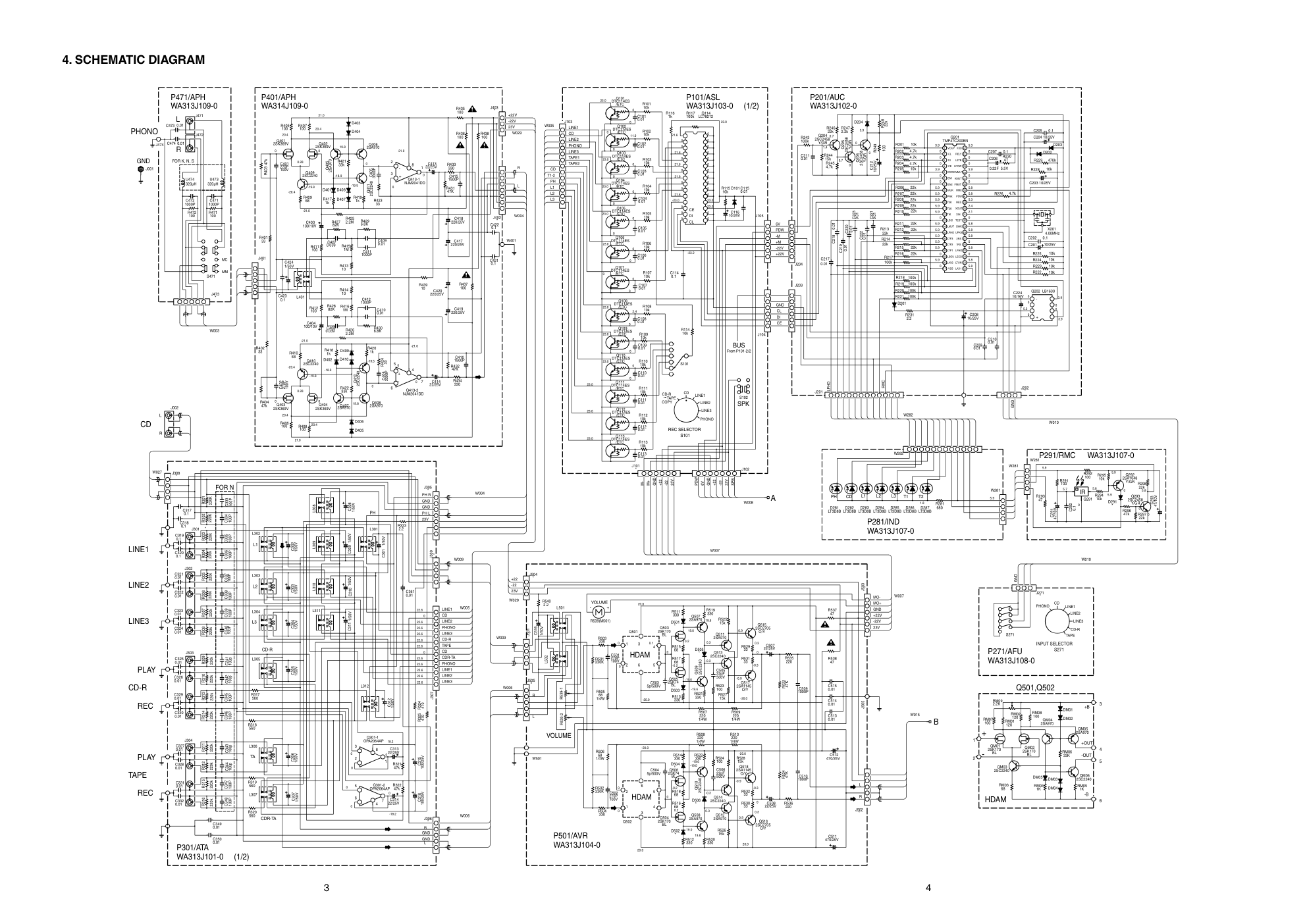马兰士MARANTZ PM17MK2音响电路图-3 马兰士MARANTZ PM17MK2音响电路图-3
