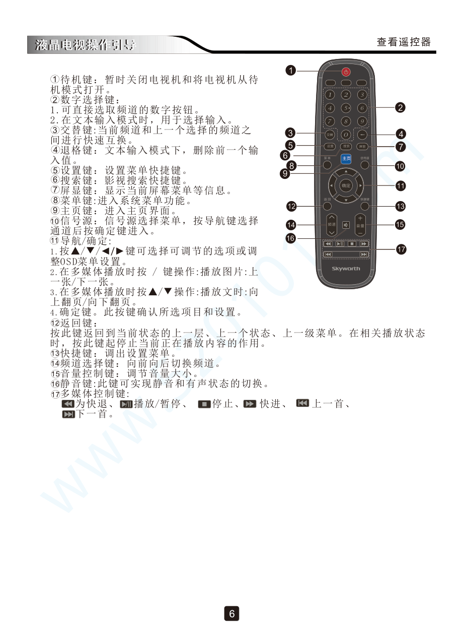 创维50V5液晶电视说明书-7