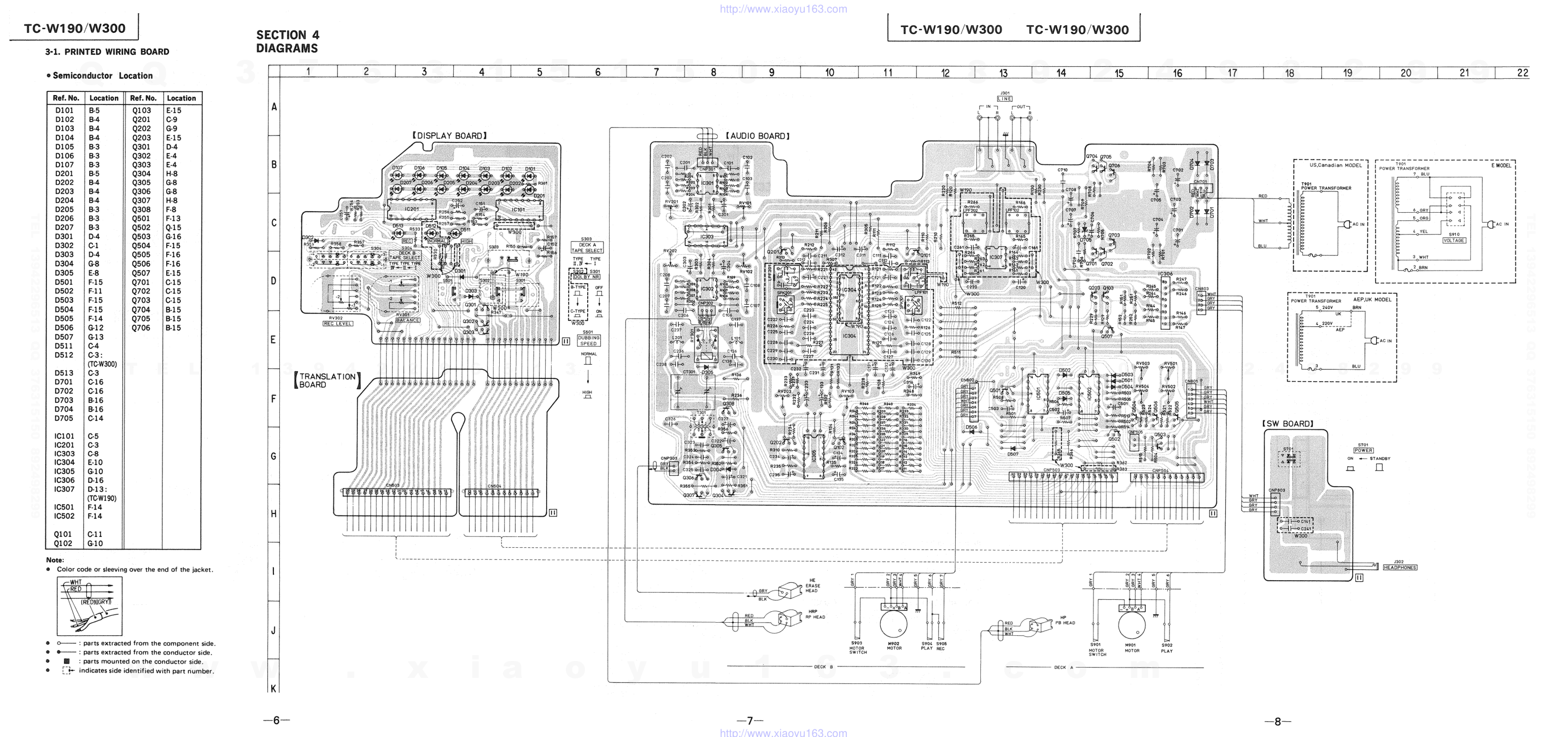 索尼SONY TC-W190电路图-5
