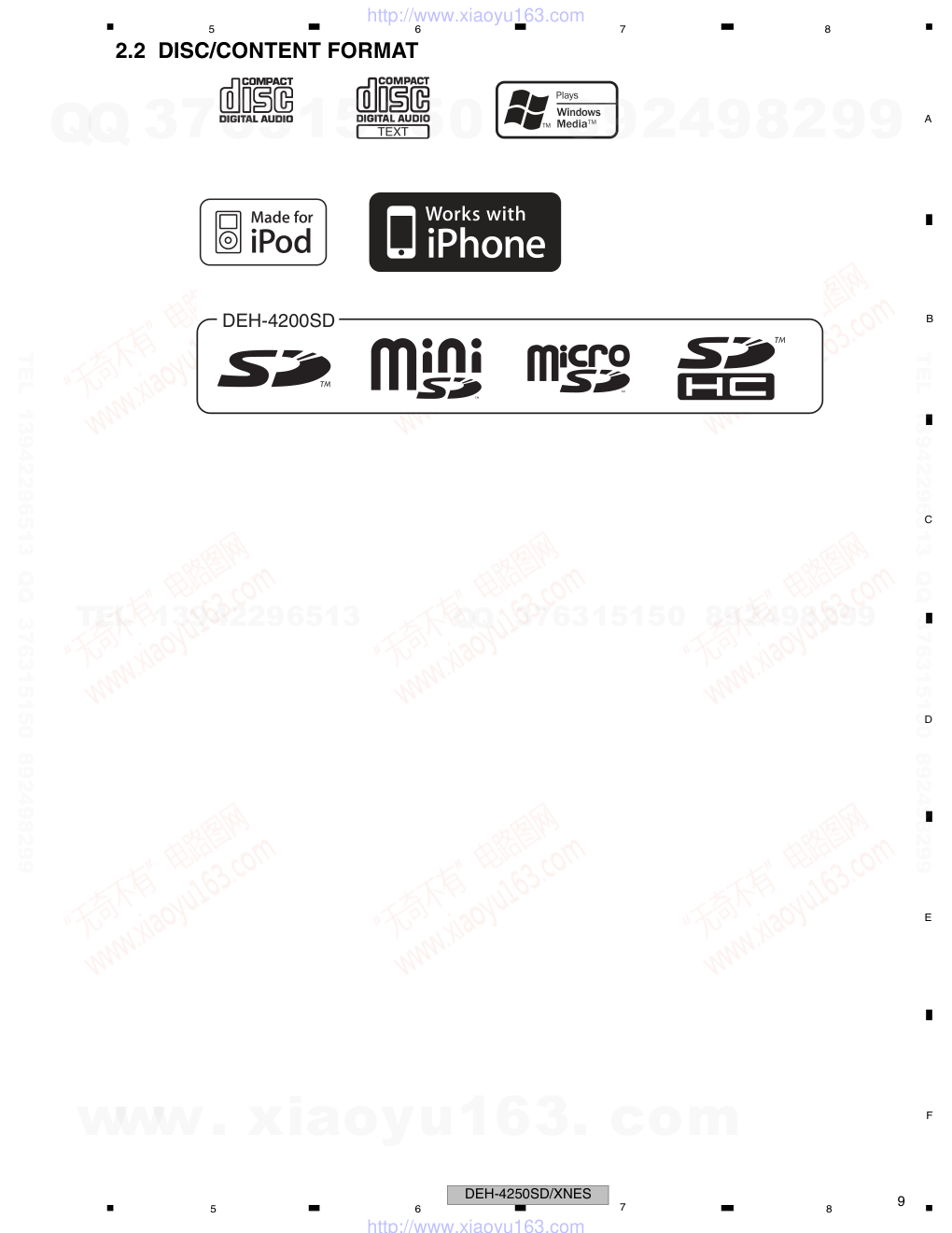 先锋PIONEER DEH-3200UBXNUC电路图-8 先锋PIONEER DEH-3200UBXNUC电路图-8