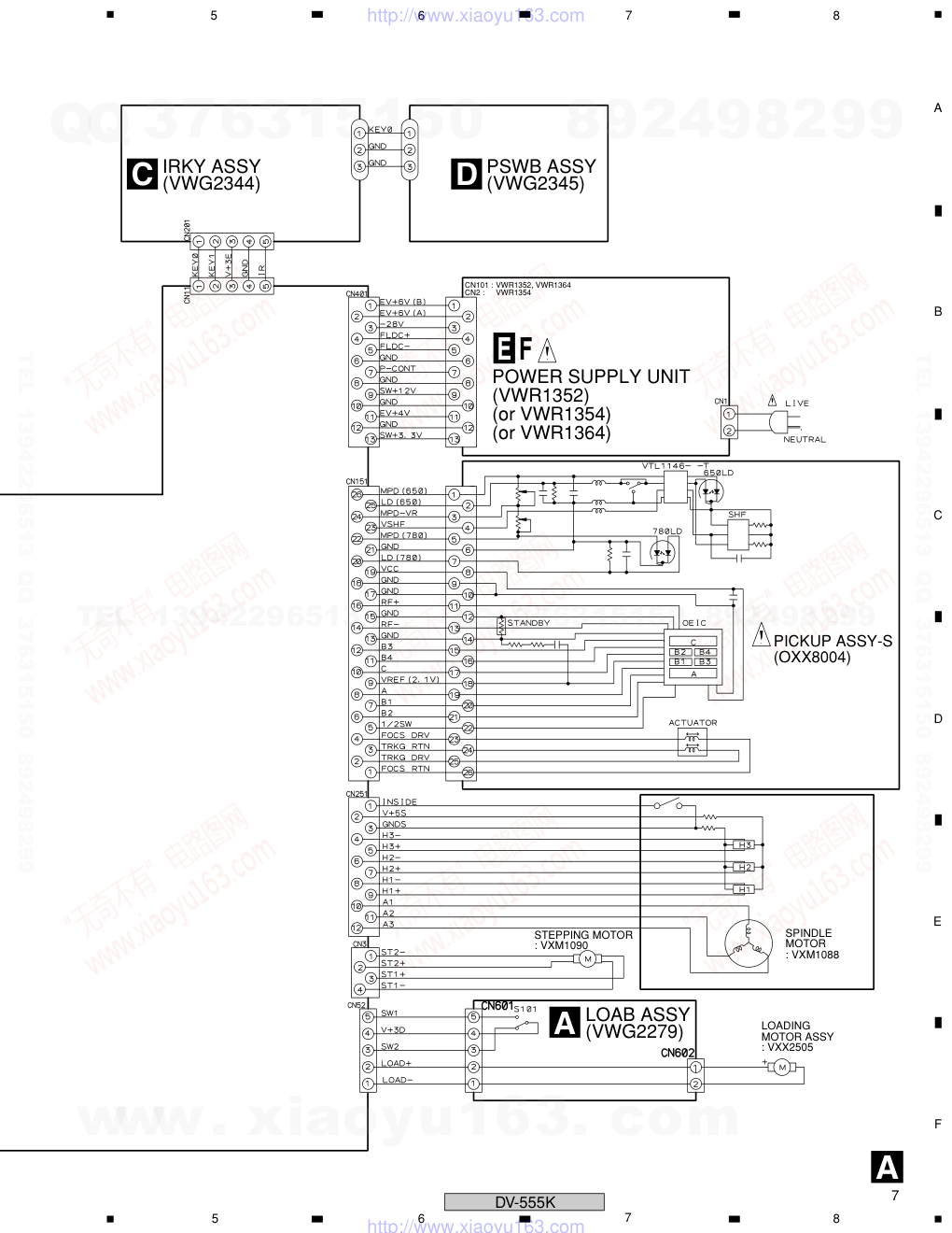 先锋PIONEER DV-555K电路图-6