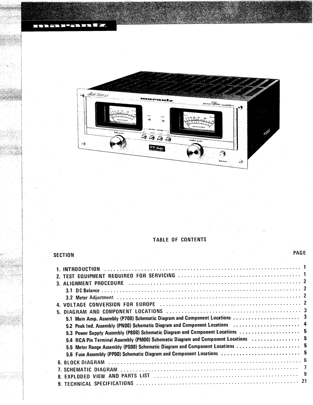 马兰士MARANTZ 300DC音响服务手册-1