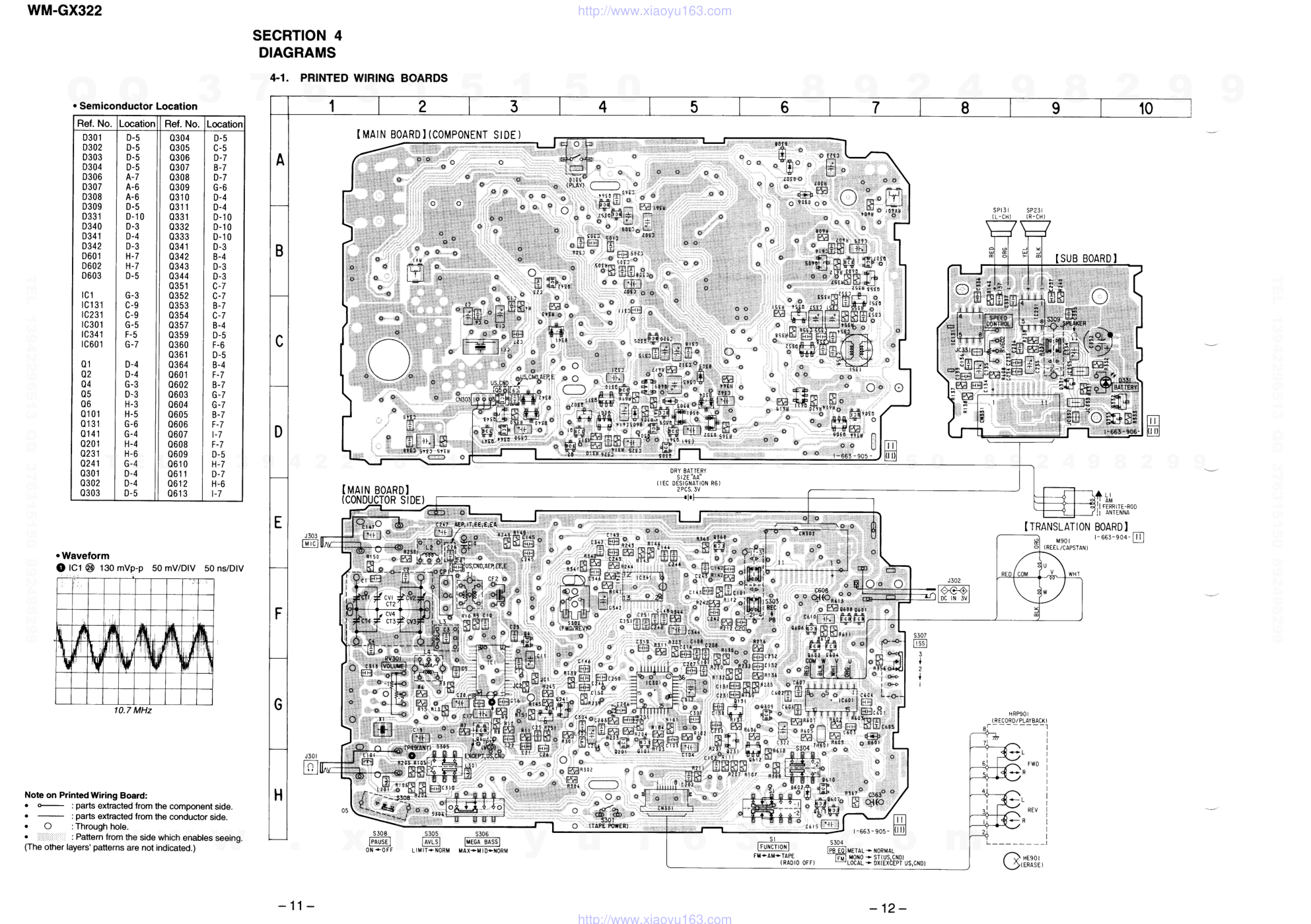 索尼SONY WM-GX322电路图-9