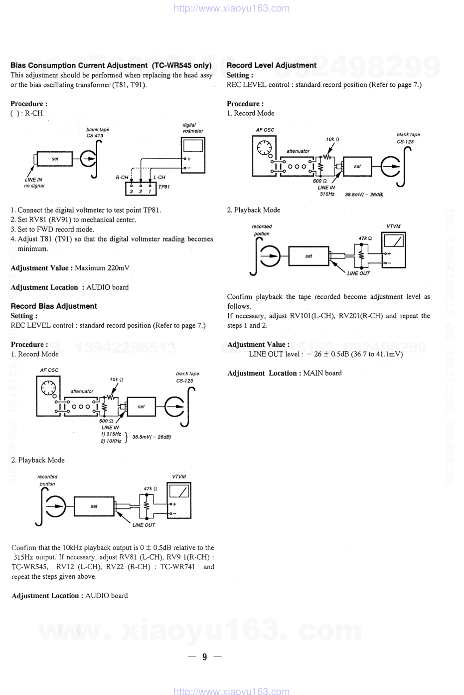 索尼SONY TC-WR545电路图-7