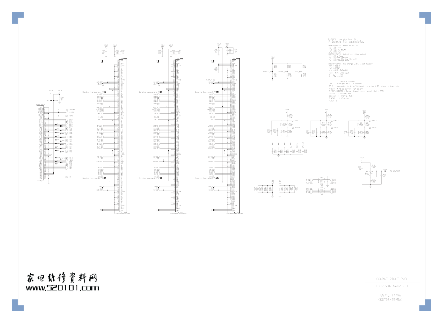 LG LC320WXN-SAC1-721(EN)逻辑板电路原理图-3 LG LC320WXN-SAC1-721(EN)逻辑板电路原理图-3