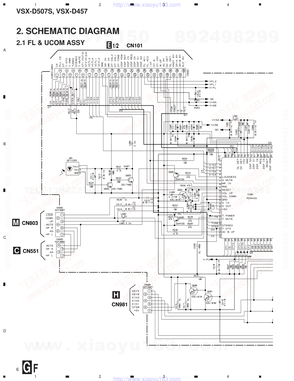 先锋PIONEER VSX-D507S电路图-5 先锋PIONEER VSX-D507S电路图-5
