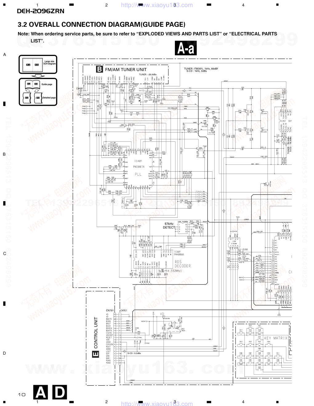 先锋PIONEER DEH-2096ZRNX1B电路图-9 先锋PIONEER DEH-2096ZRNX1B电路图-9
