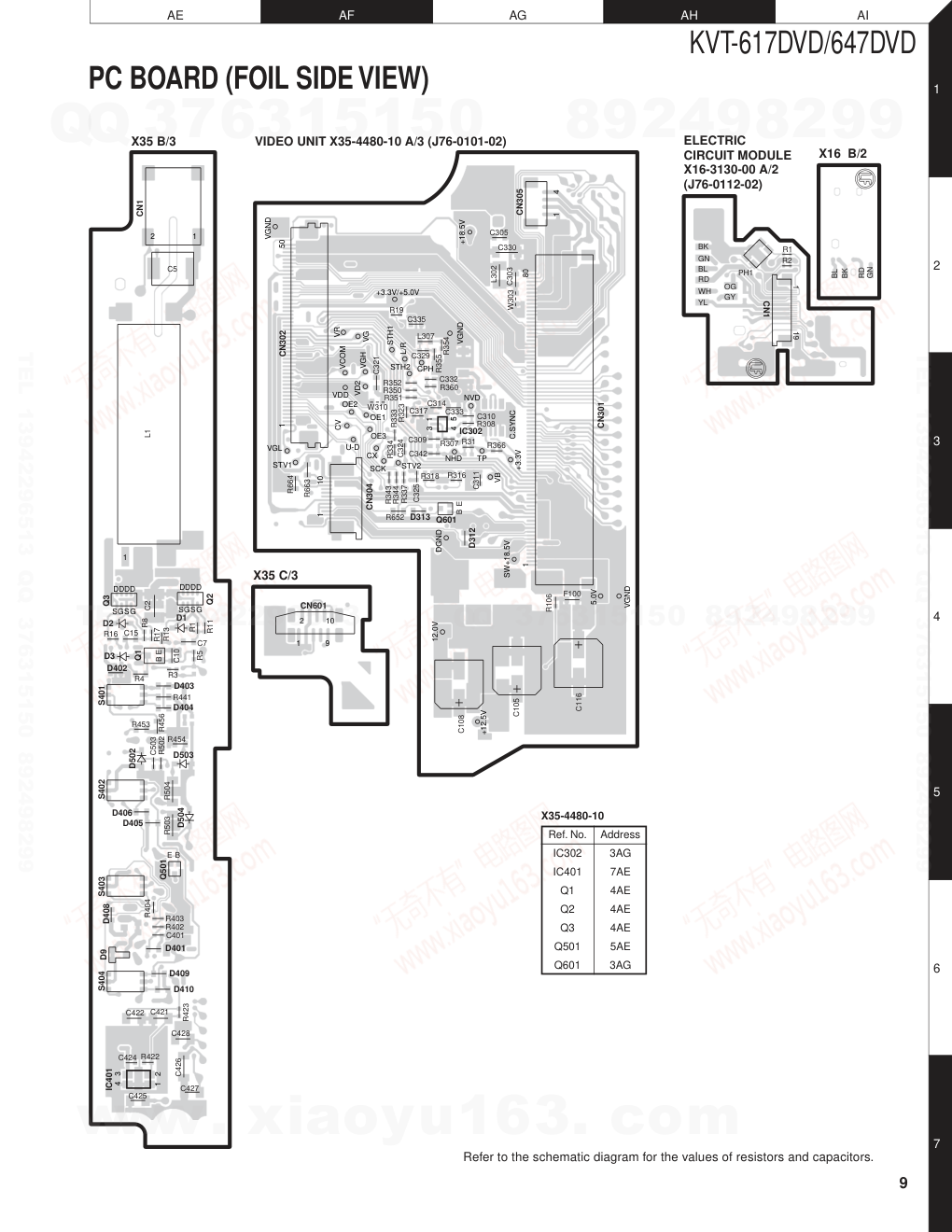 建伍KENWOOD KVT-617DVD播放器电路原理图-8 建伍KENWOOD KVT-617DVD播放器电路原理图-8