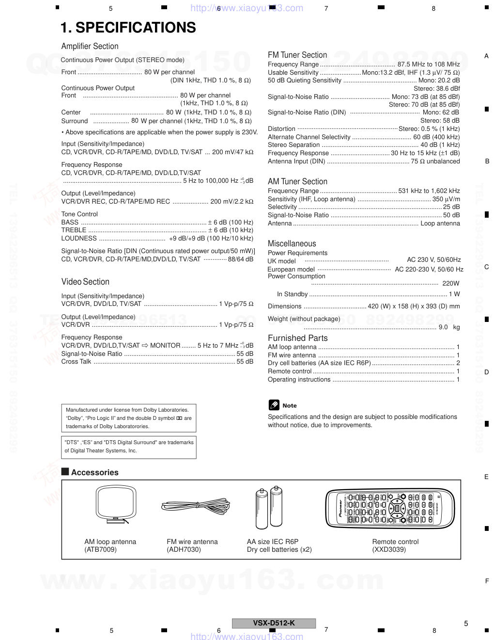 先锋PIONEER VSX-D512-S电路图-4 先锋PIONEER VSX-D512-S电路图-4