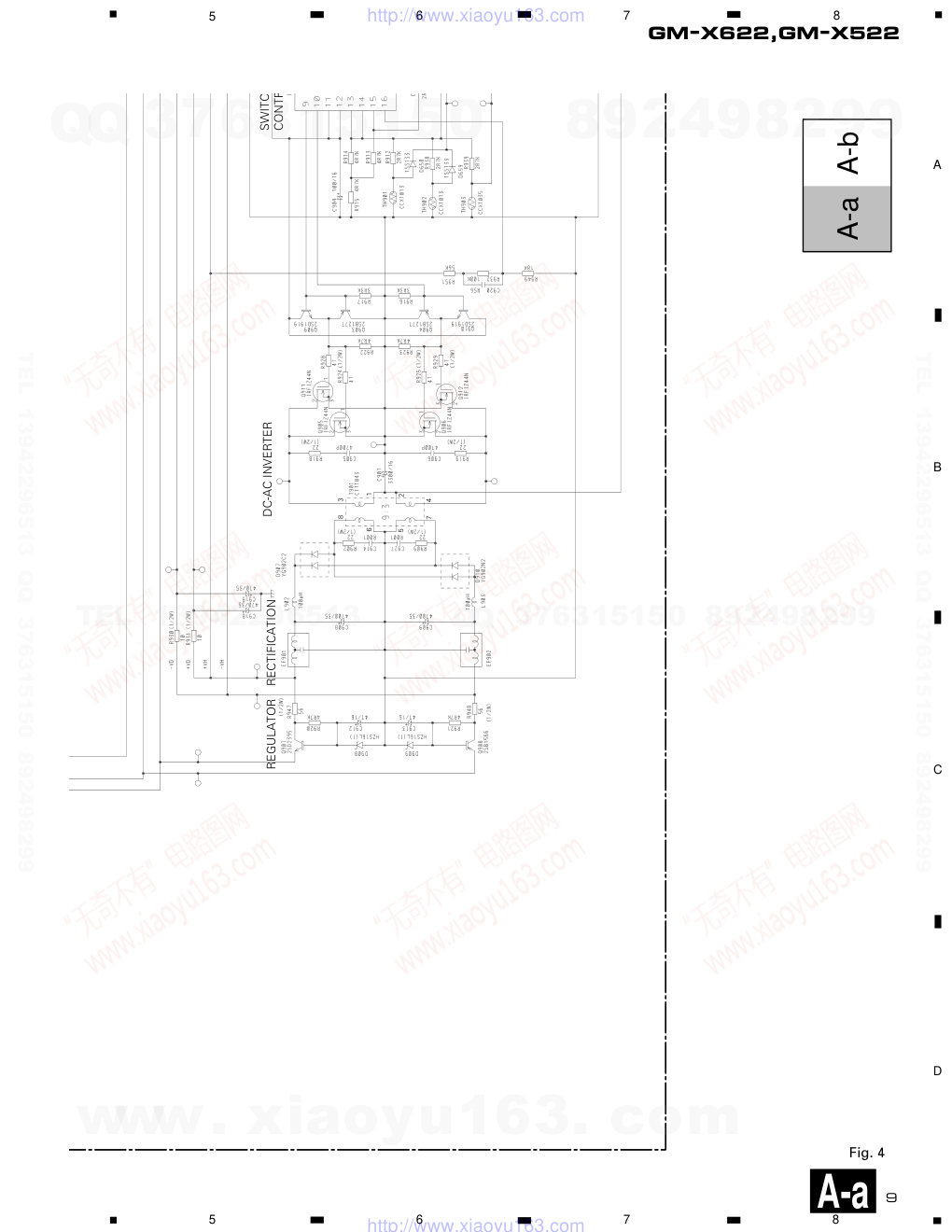 先锋PIONEER GM-X622音响电路图-8 先锋PIONEER GM-X622音响电路图-8
