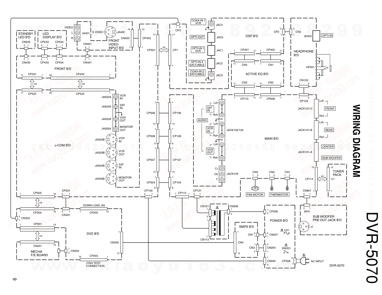 建伍KENWOOD DVR-5070 DVDAV播放机电路图-8 建伍KENWOOD DVR-5070 DVDAV播放机电路图-8
