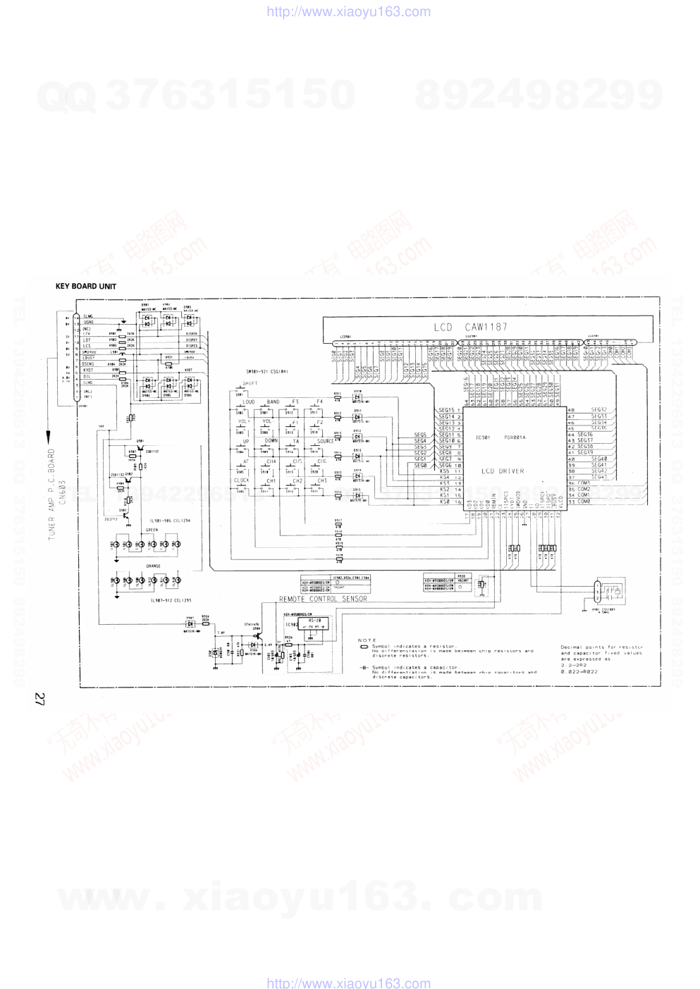 先锋PIONEER KEH-M8500RDS音响电路图-5 先锋PIONEER KEH-M8500RDS音响电路图-5
