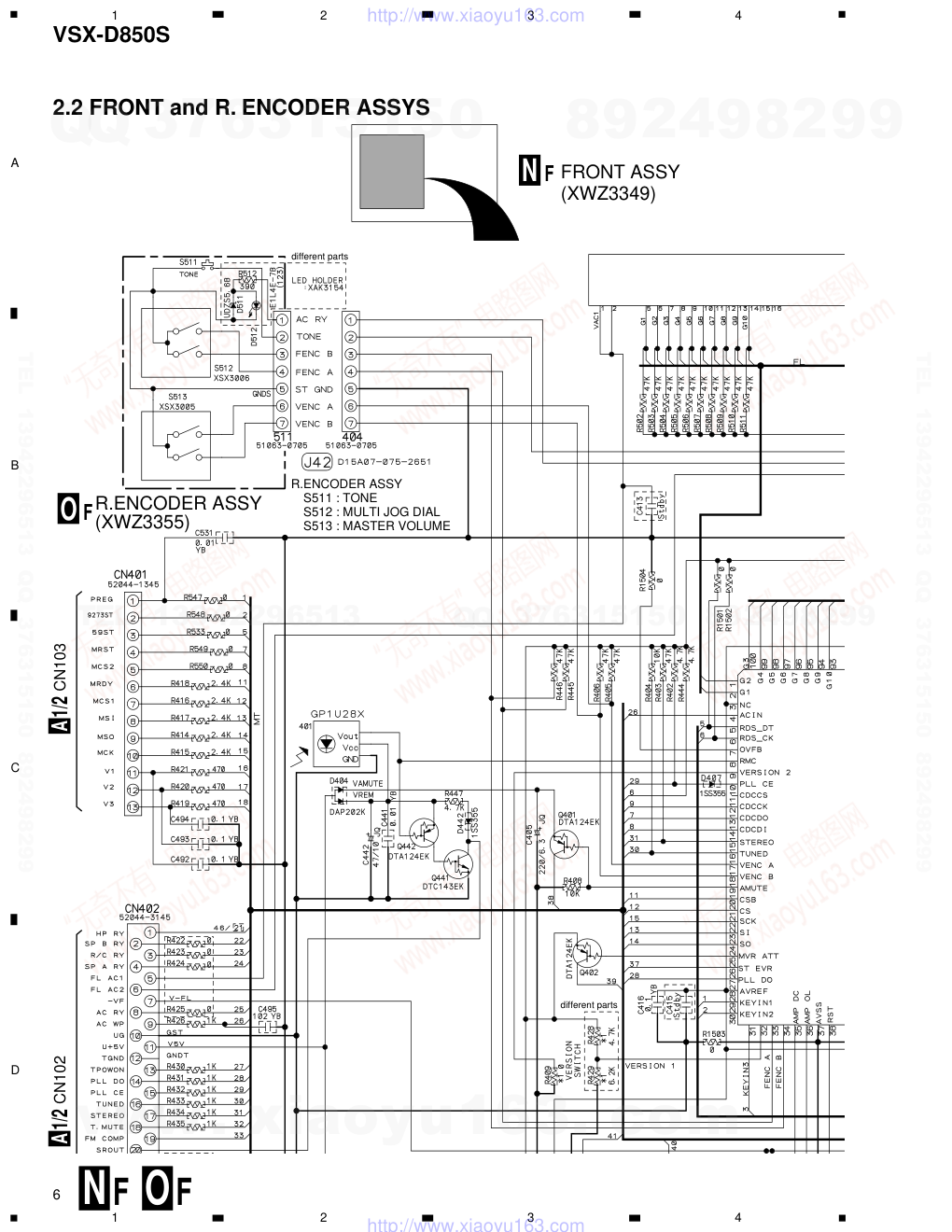 先锋PIONEER VSX-D850S电路图-5