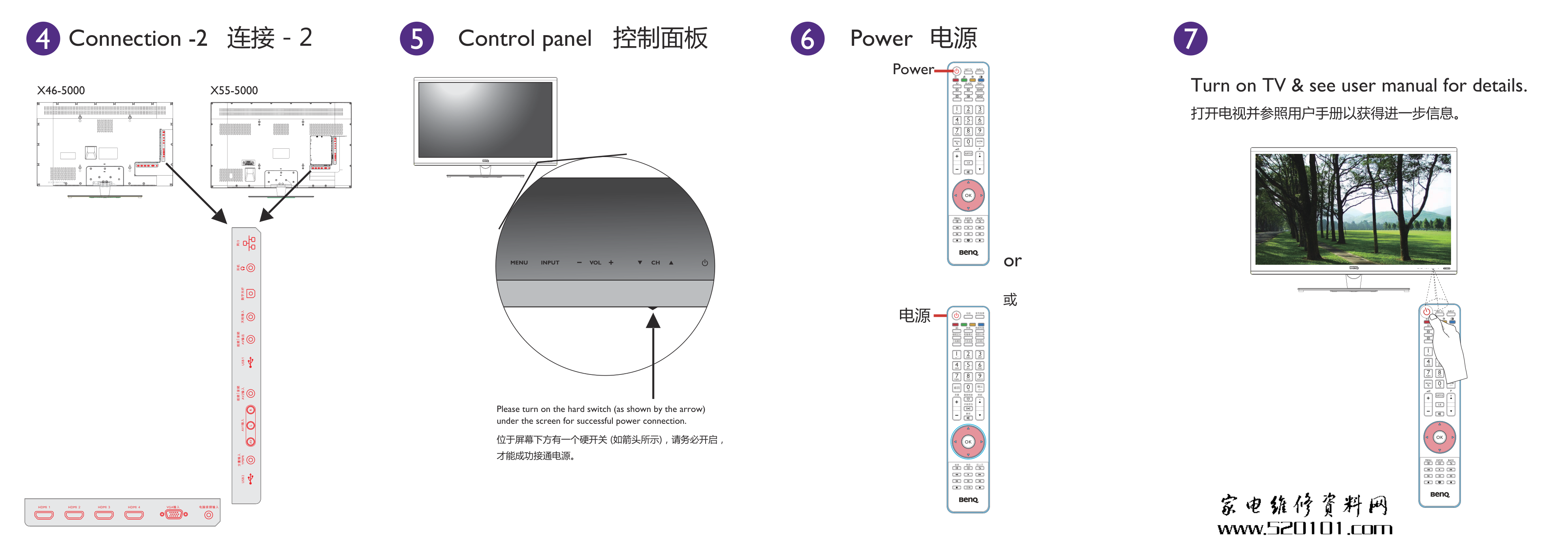 BENQ明基X46-5000液晶电视说明书-1
