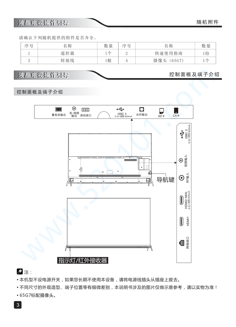 创维65G7液晶电视说明书-4 创维65G7液晶电视说明书-4