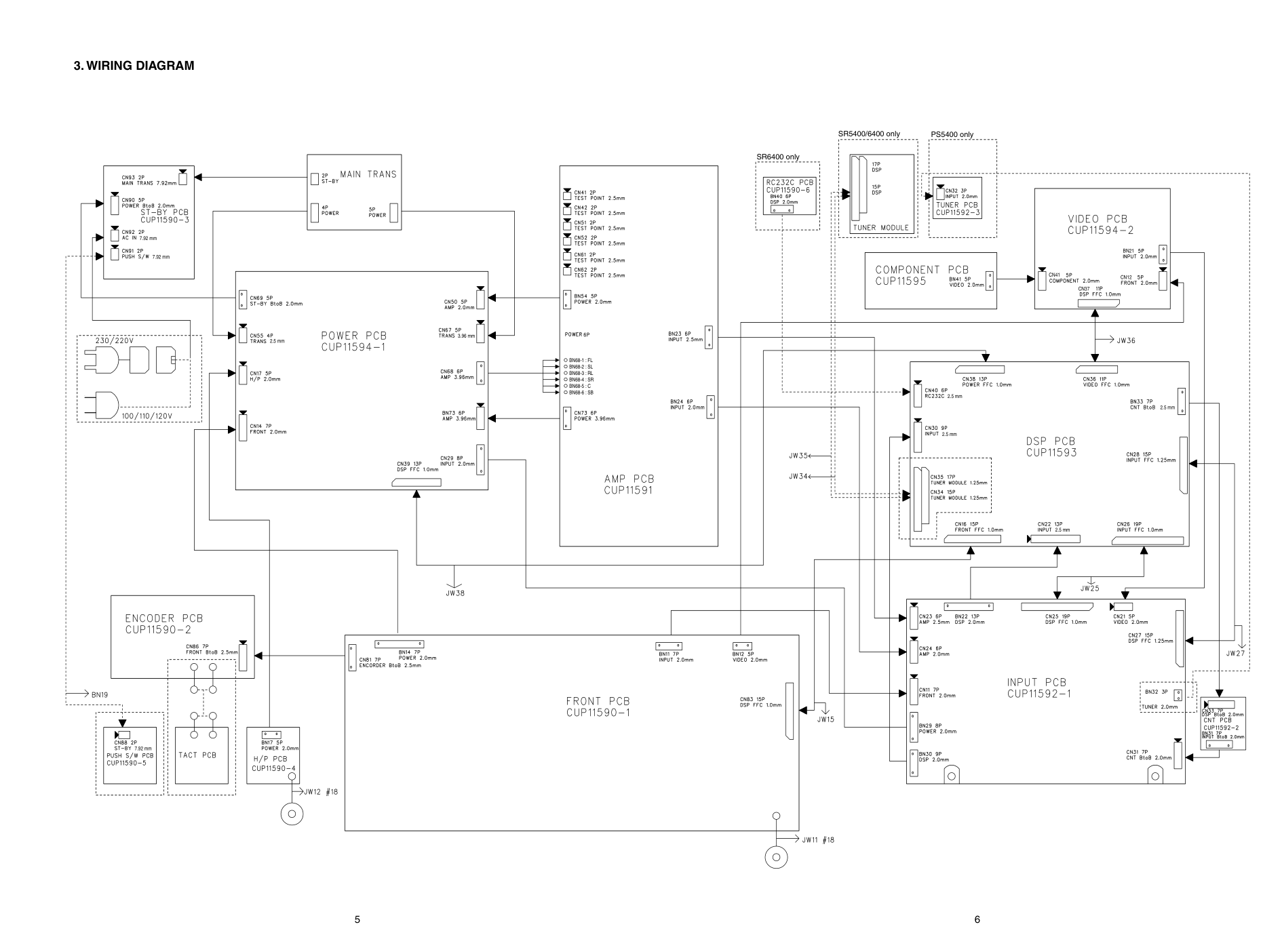 马兰士MARANTZ PS5400F1N音响电路图-6 马兰士MARANTZ PS5400F1N音响电路图-6