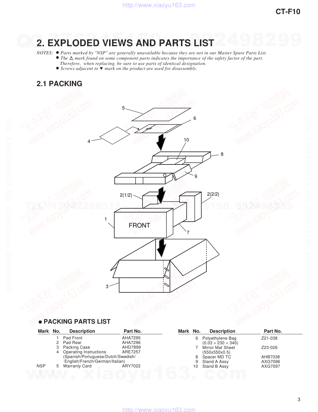 先锋PIONEER CT-F10电路图-2