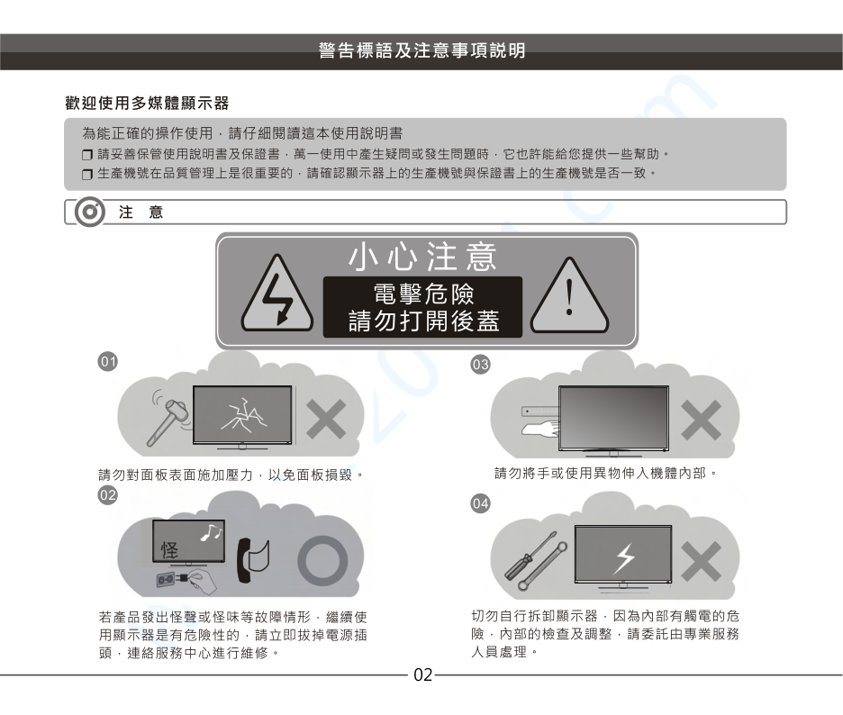 声宝EM-32MA15D液晶电视说明书-2
