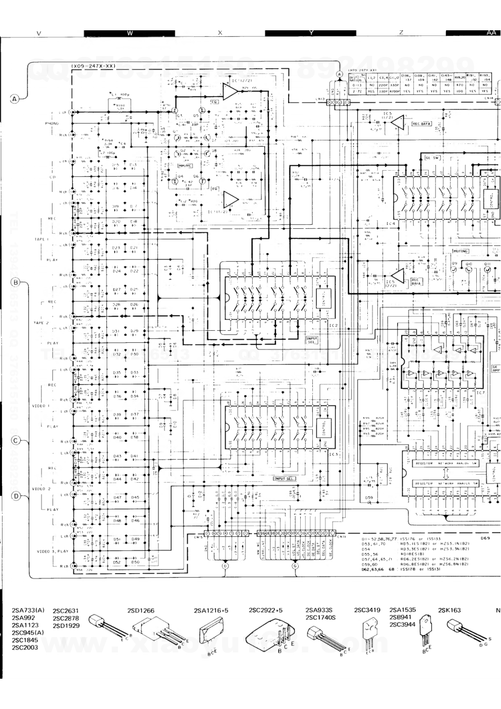 建伍KENWOOD KR-V127R音视频播放电路图-7 建伍KENWOOD KR-V127R音视频播放电路图-7