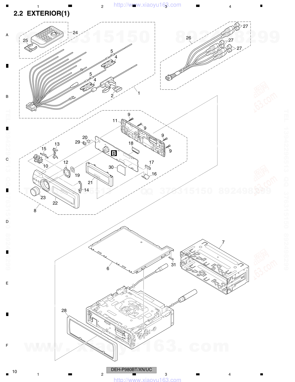 先锋PIONEER DEH-P9800BTXNUC电路图-9 先锋PIONEER DEH-P9800BTXNUC电路图-9