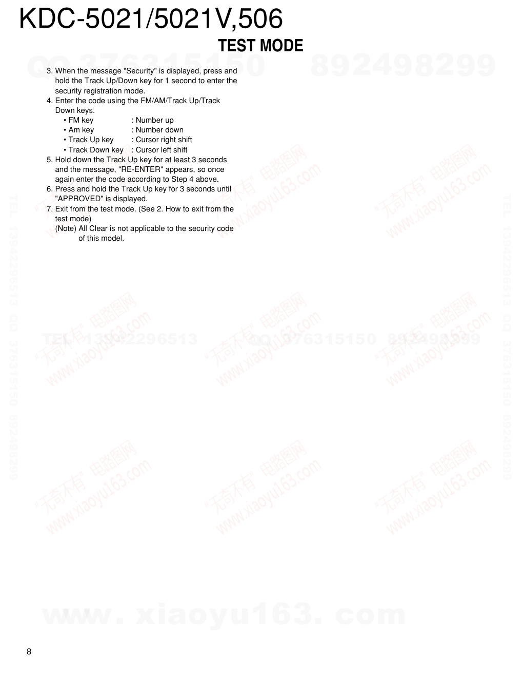 建伍KENWOOD KDC-506 CD播放器电路图-7