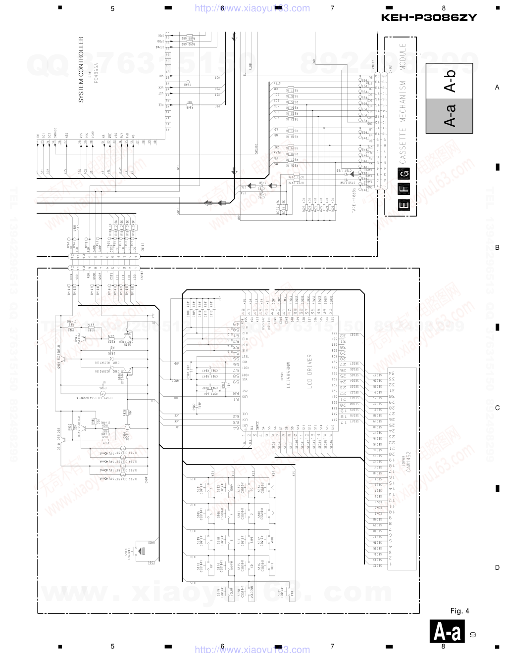 先锋PIONEER KEH-P3086ZY音响电路图-8 先锋PIONEER KEH-P3086ZY音响电路图-8