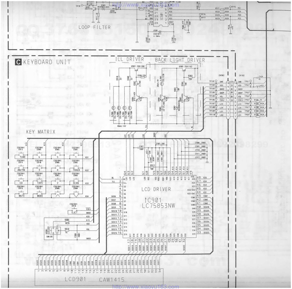 先锋PIONEER KEH-M8276ZT音响电路图-4 先锋PIONEER KEH-M8276ZT音响电路图-4