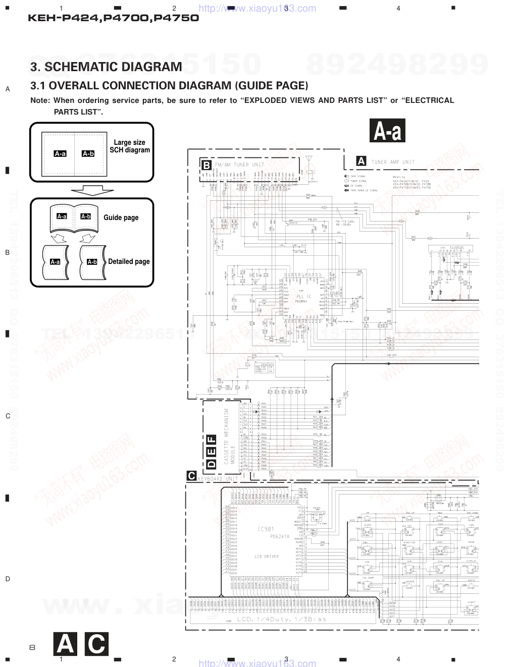 先锋PIONEER KEH-P4700音响电路图-7