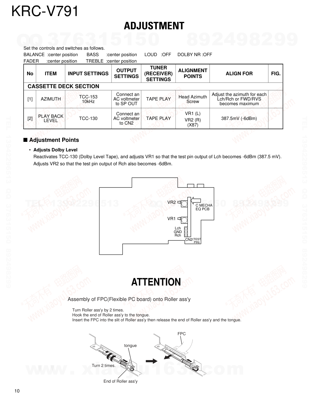 建伍KENWOOD KRC-V791磁带录放机电路图-9