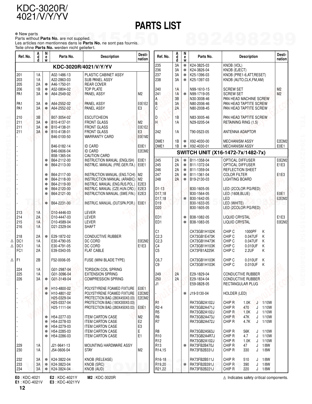建伍KENWOOD KDC-4021YV CD播放器电路图-8 建伍KENWOOD KDC-4021YV CD播放器电路图-8