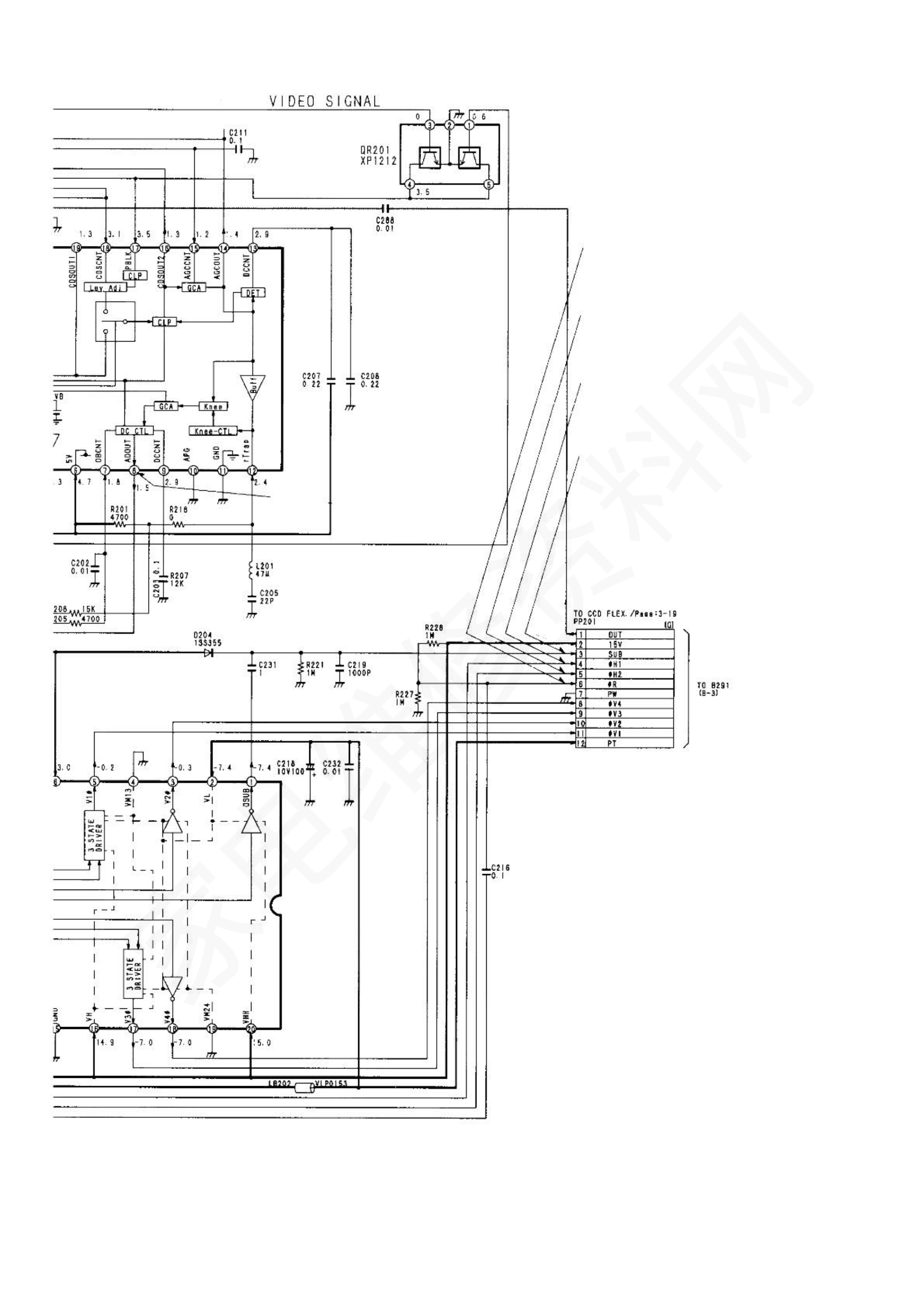 Panasonic NV-122摄像机电路图-3 Panasonic NV-122摄像机电路图-3