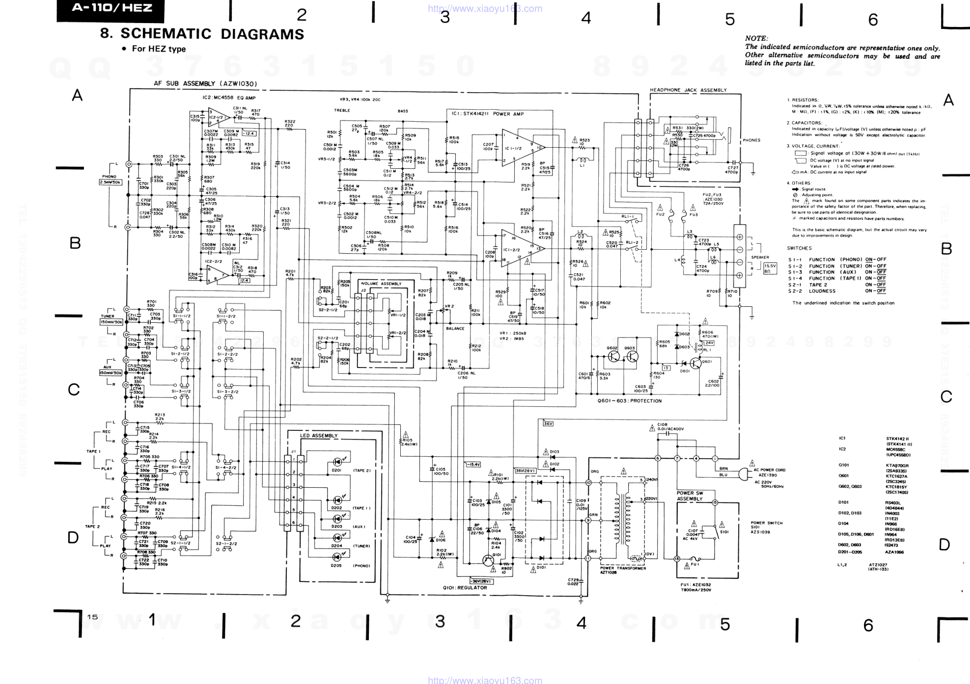 先锋PIONEER A-110音响电路原理图-9