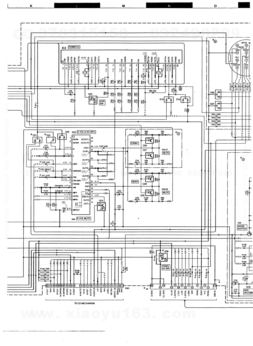 建伍KENWOOD KDC-3011 CD播放器电路图-8