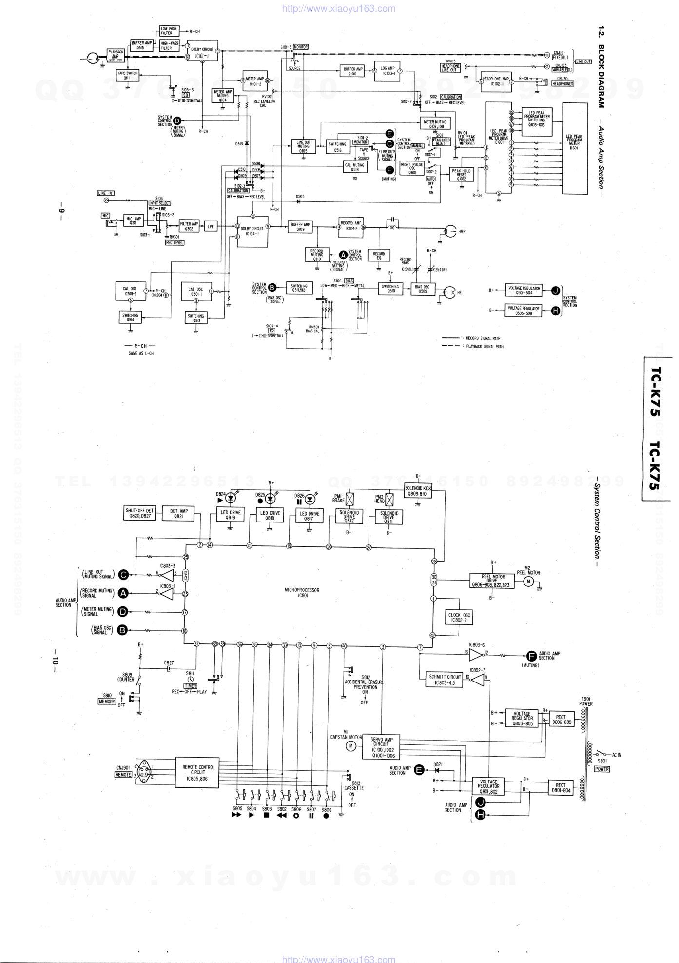 索尼SONY TC-K75电路图-5 索尼SONY TC-K75电路图-5