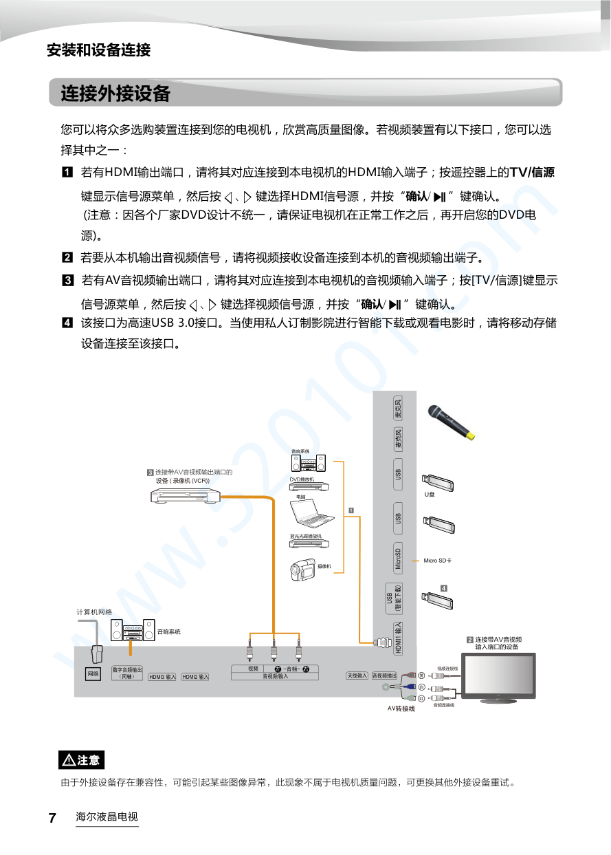 海尔LS55AL88G51液晶电视说明书-8 海尔LS55AL88G51液晶电视说明书-8