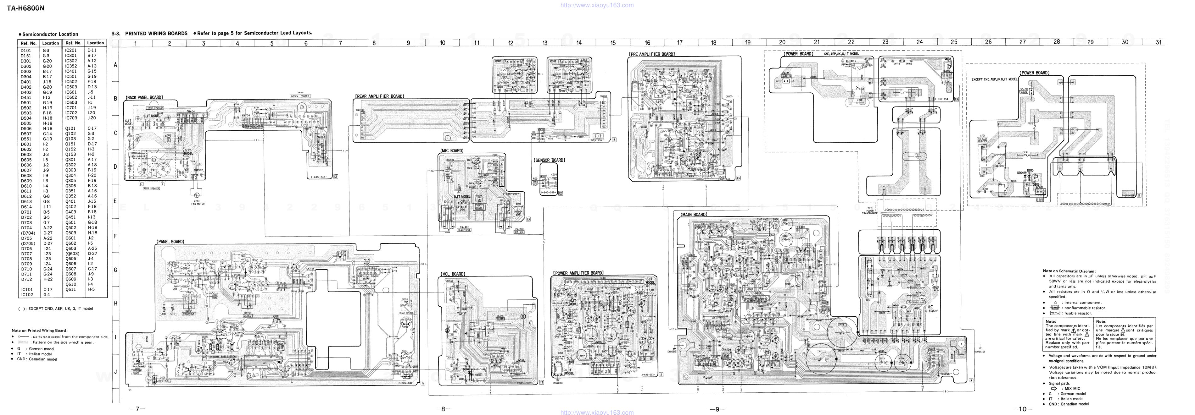 索尼SONY TA-H6800N音响电路原理图-6 索尼SONY TA-H6800N音响电路原理图-6
