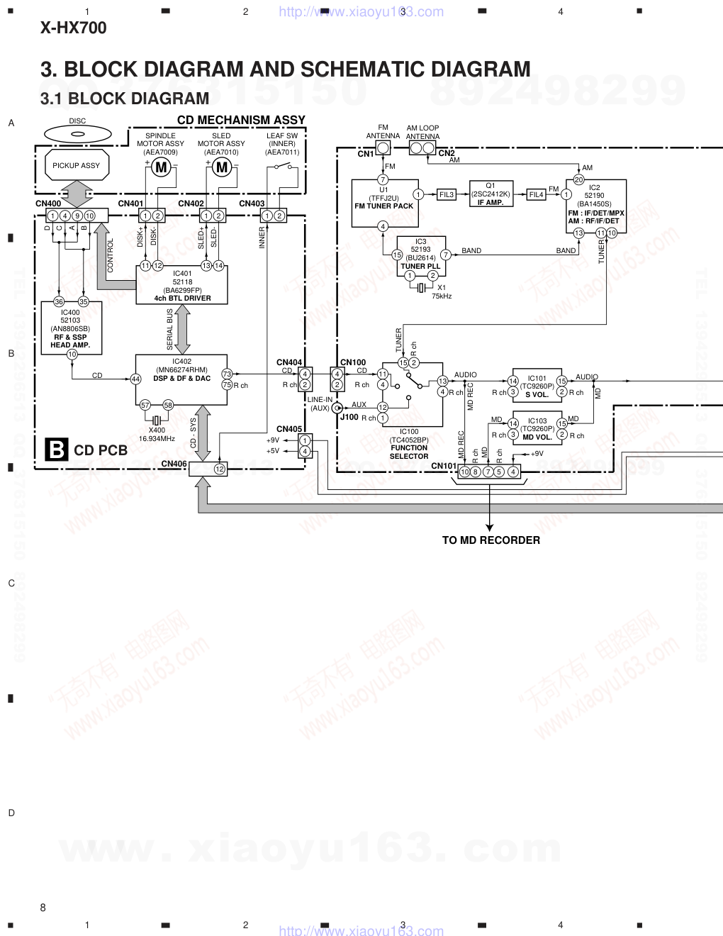 先锋PIONEER X-HX700电路图-7 先锋PIONEER X-HX700电路图-7