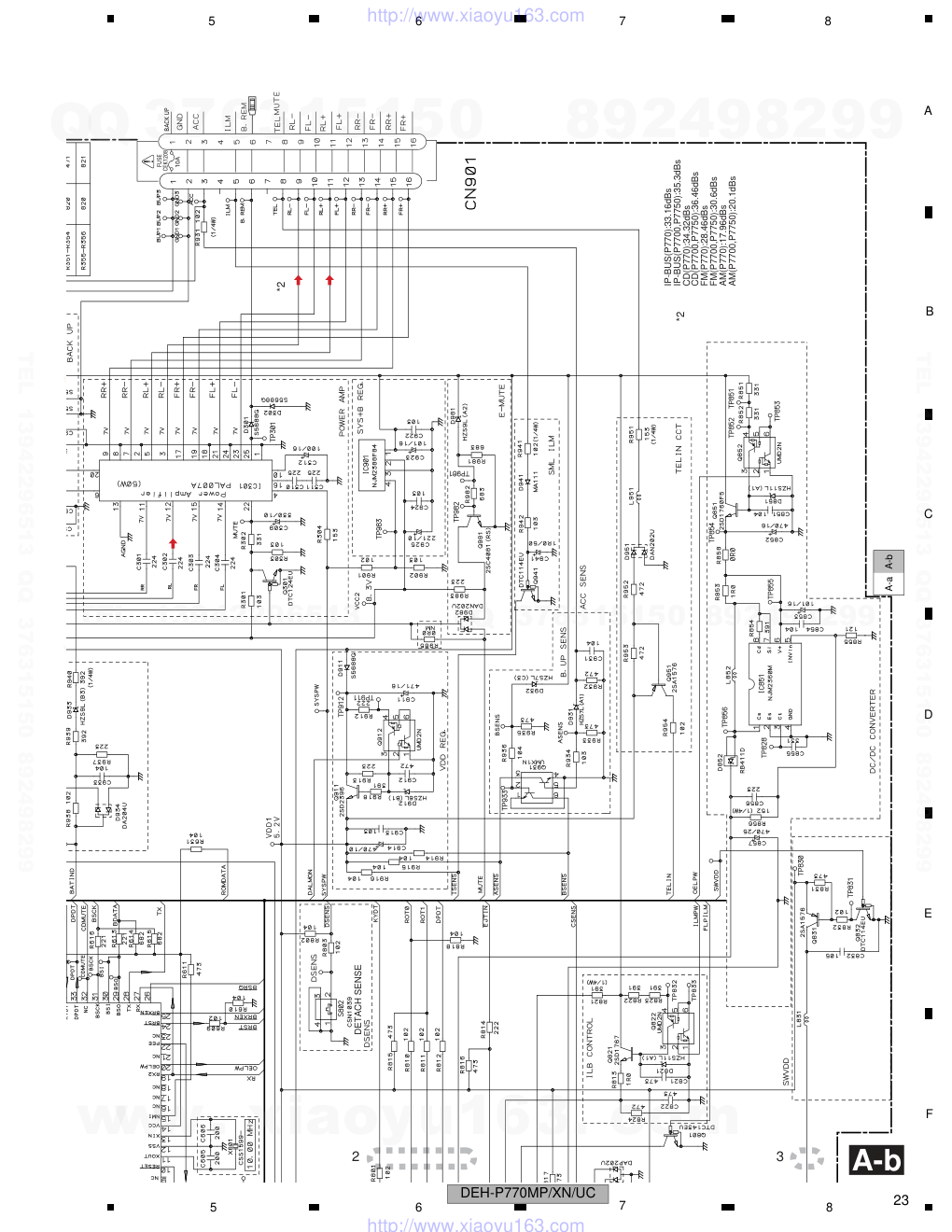 先锋PIONEER DEH-P770MPXNUC电路图-8 先锋PIONEER DEH-P770MPXNUC电路图-8