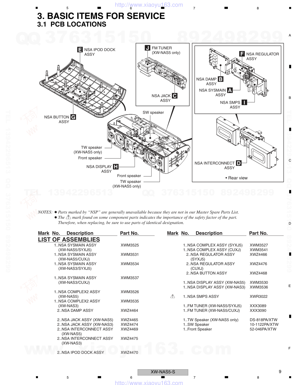 先锋PIONEER XW-NAS5-K电路图-8 先锋PIONEER XW-NAS5-K电路图-8
