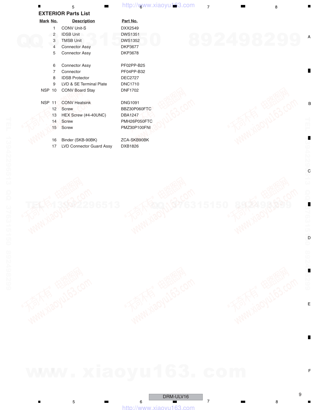 先锋PIONEER DRM-ULV16ZUCYVWL电路图-8 先锋PIONEER DRM-ULV16ZUCYVWL电路图-8