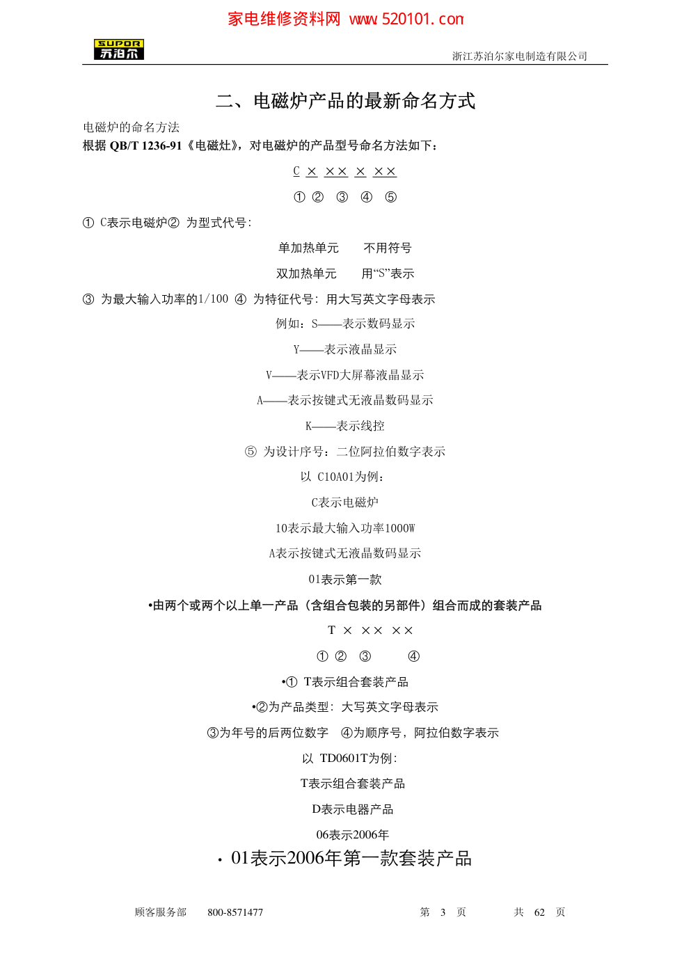 苏泊尔电磁炉维修手册(06.7版)-2 苏泊尔电磁炉维修手册(06.7版)-2