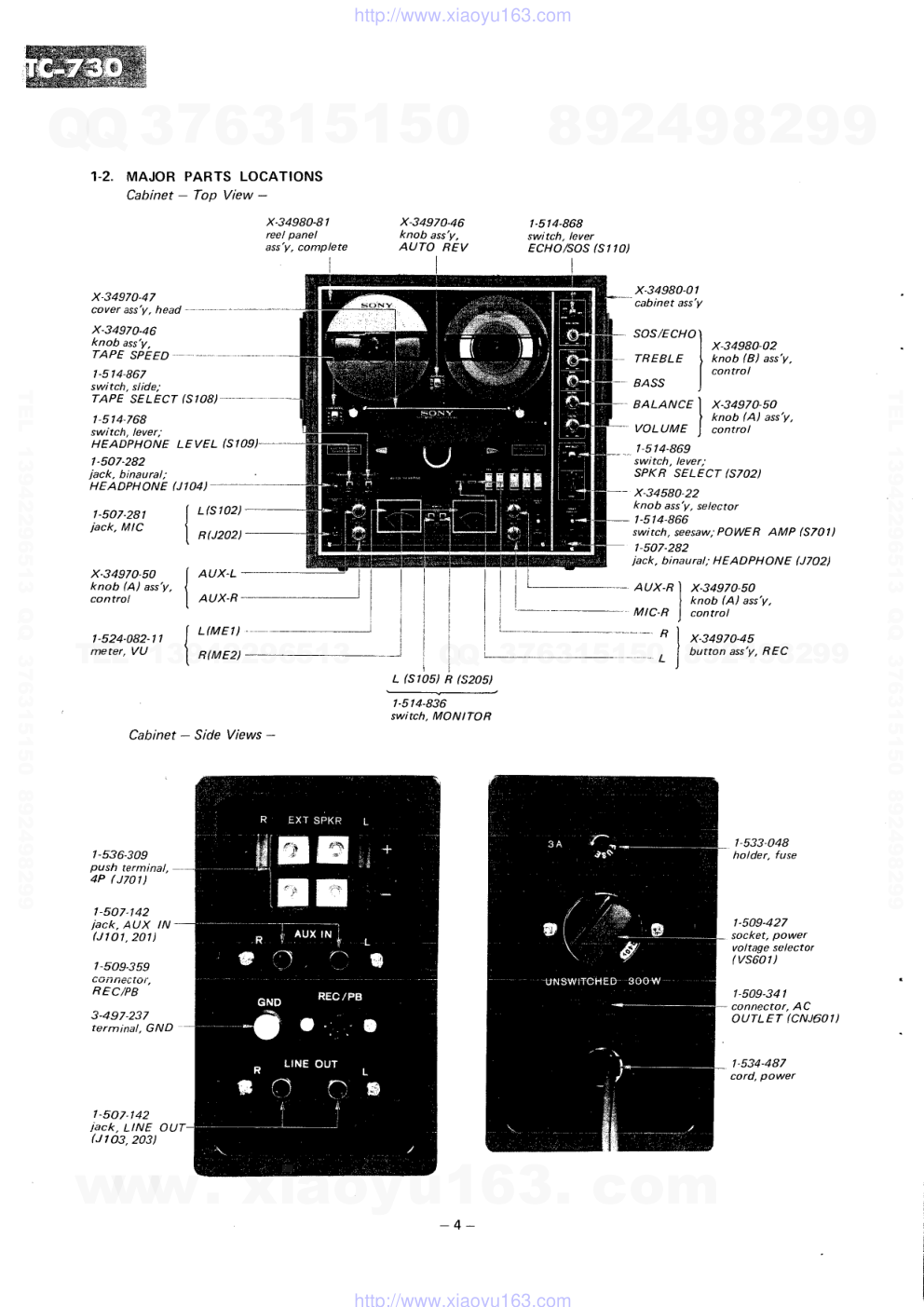 索尼SONY TC-730电路图-3