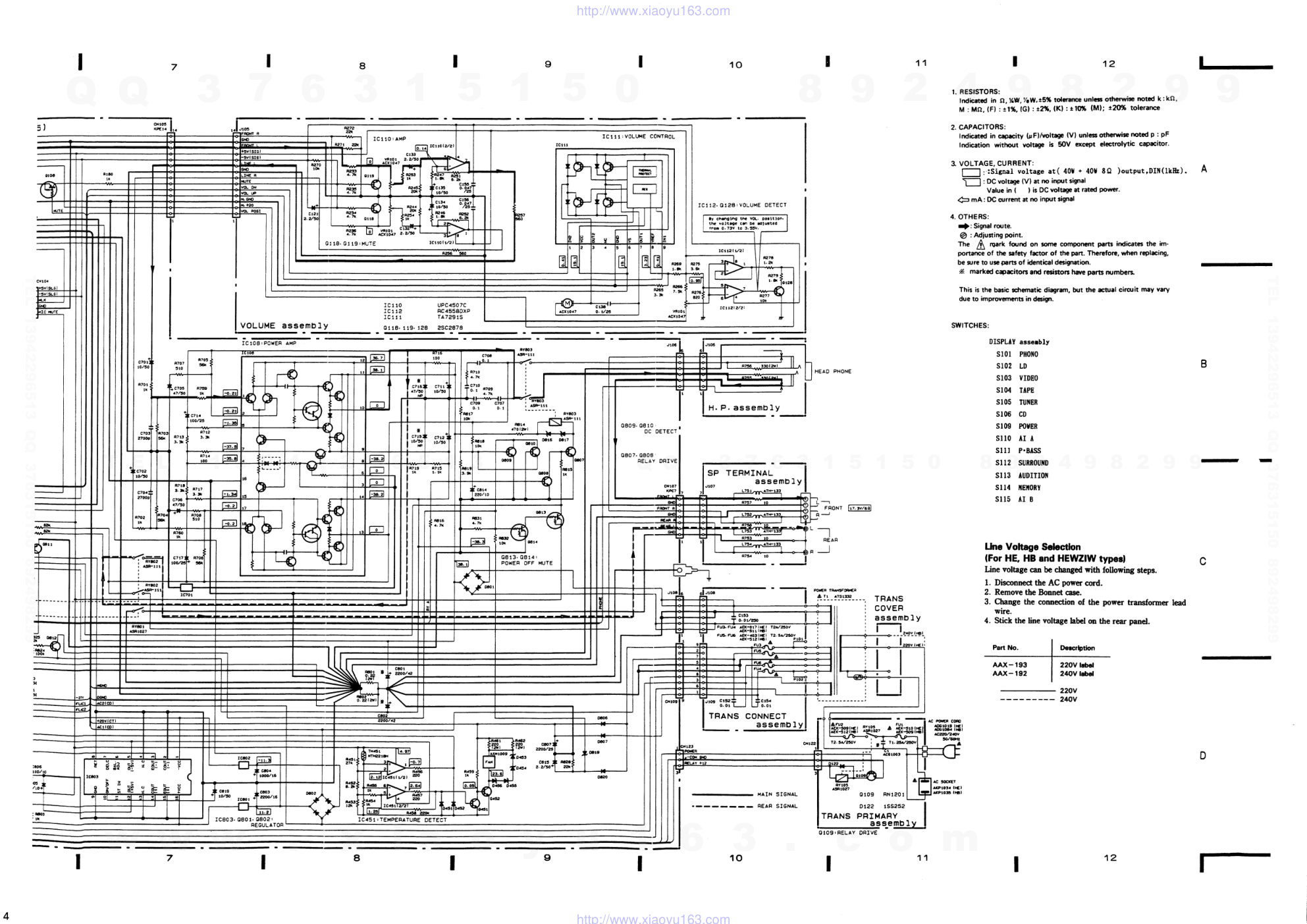 先锋PIONEER A-P510音响电路原理图-5
