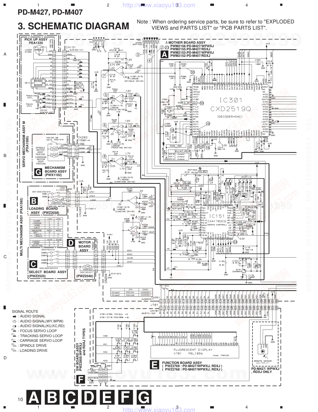 先锋PIONEER PD-M407音响电路图-9 先锋PIONEER PD-M407音响电路图-9